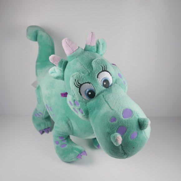 Disney Store Sofia First Crackle Dragon Green Blue Teal Plush Stuffed Toy 15" - Picture 1 of 7